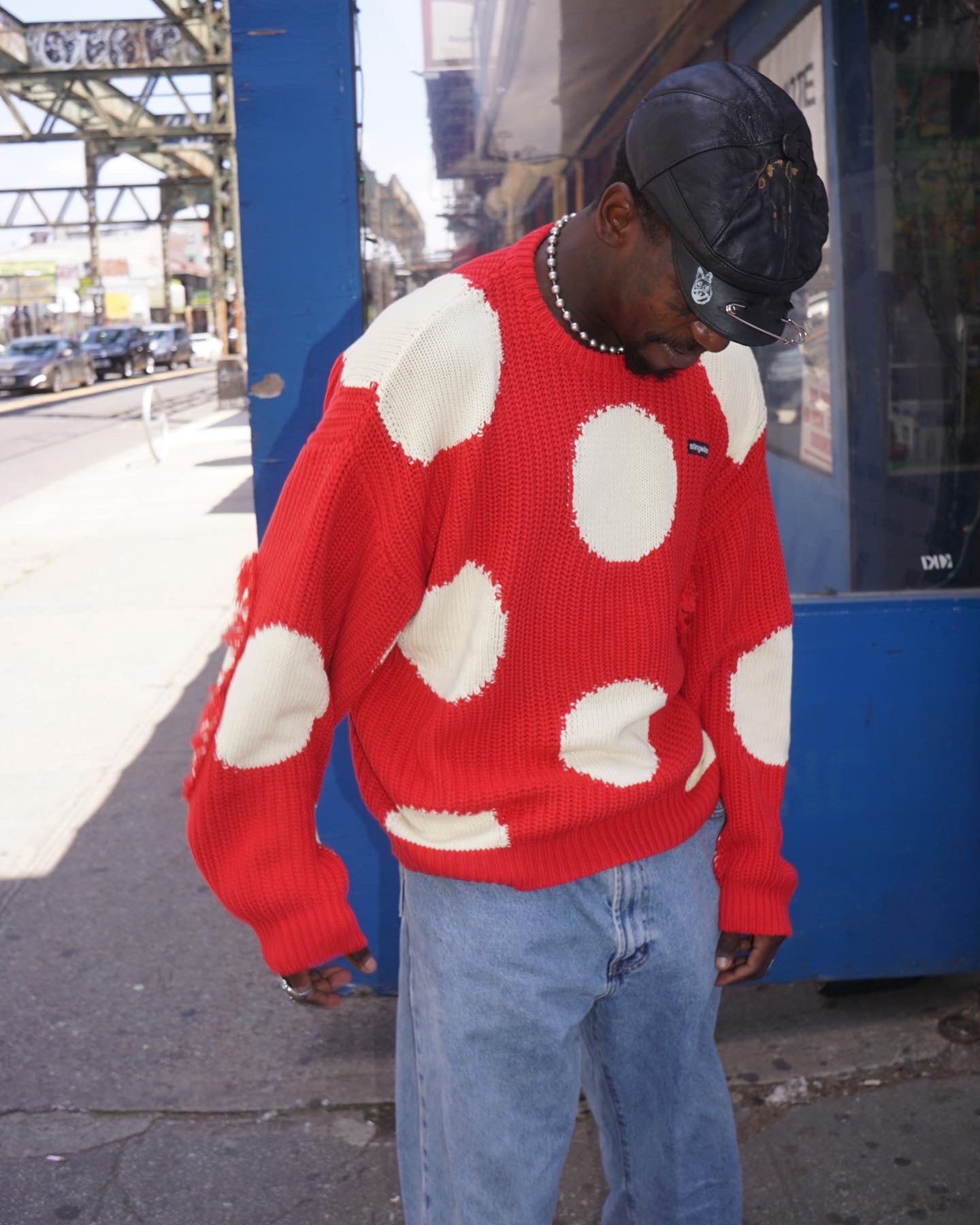 Mashroom Sweater Red