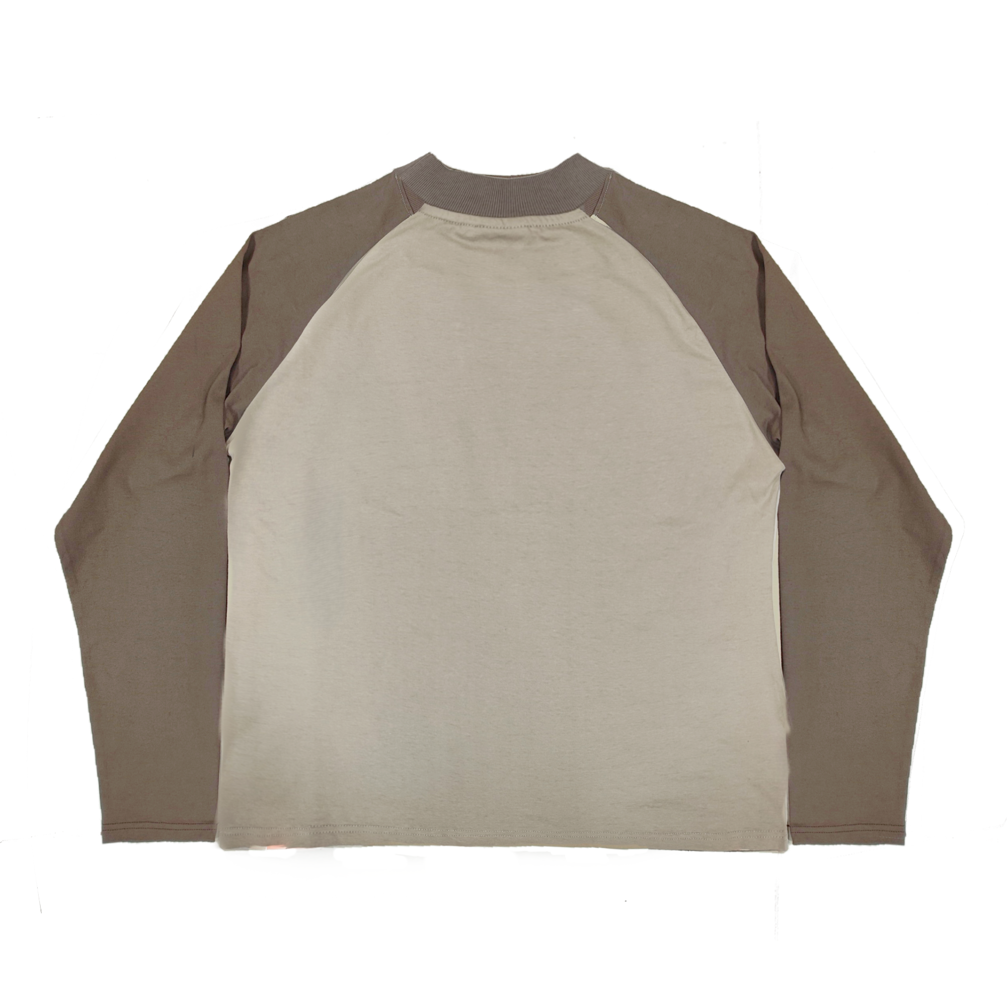 Moses Paneled Long Sleeve T-Shirt Gray/Pink