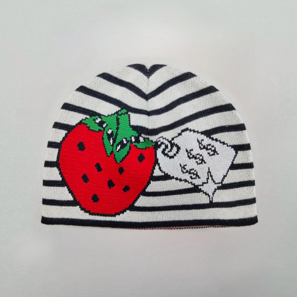 V Speshal Organic Strawberry Beanie White/Blk