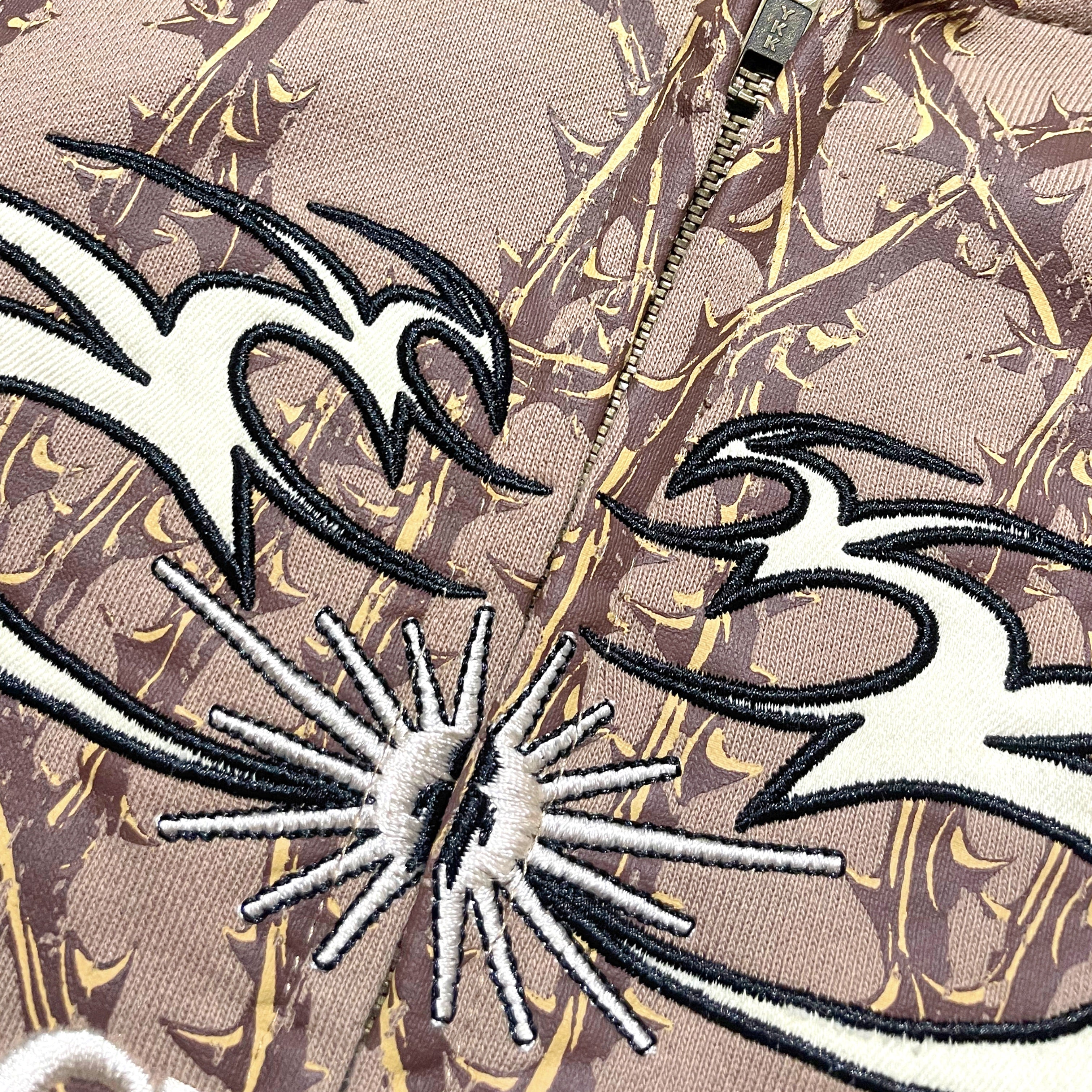 Thorn Zip Up Hoodie Brown