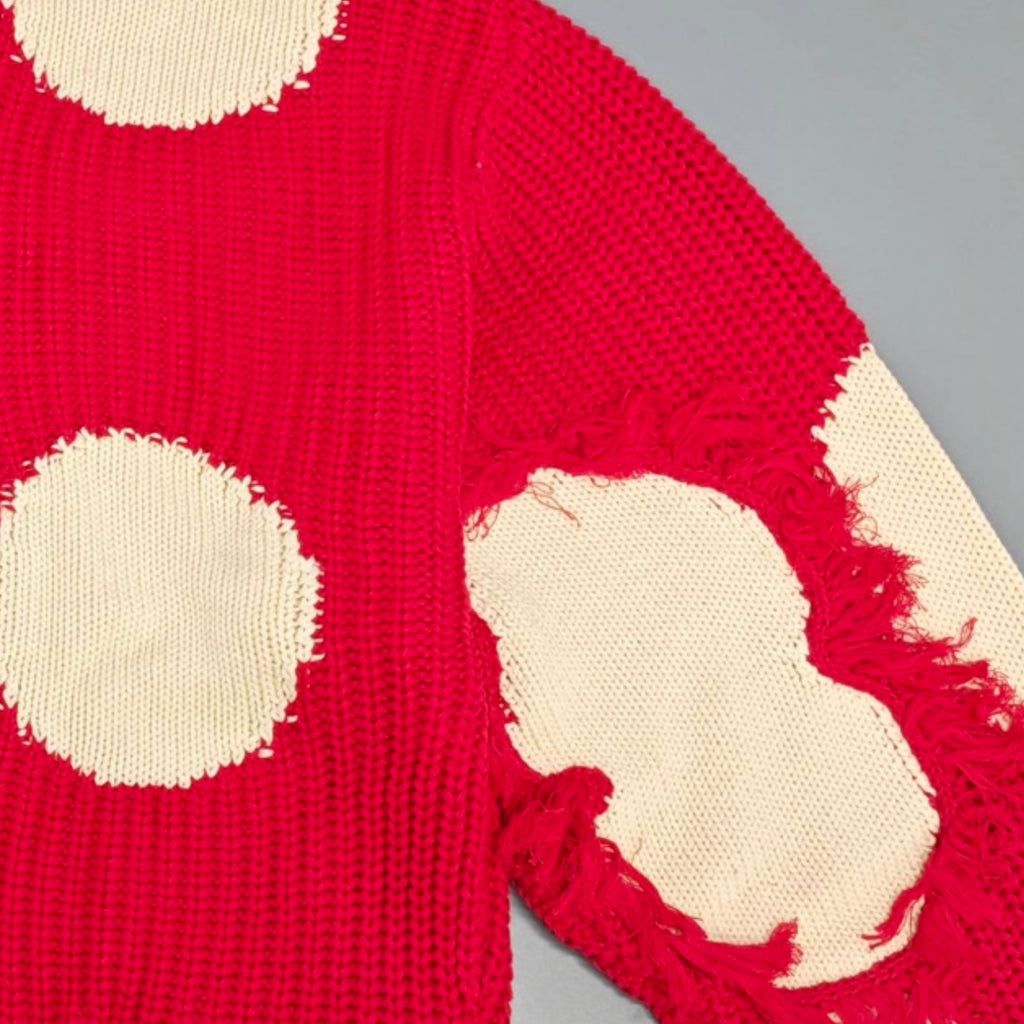 Mashroom Sweater Red