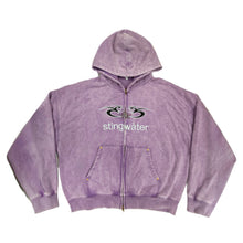 Load image into Gallery viewer, Moses Zip Up Hoodie Acid Purple
