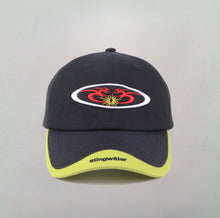 Load image into Gallery viewer, Moses Y2K Hat Black/Lime

