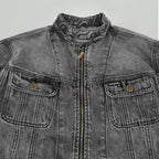 Neck Chain Jacket Acid Black