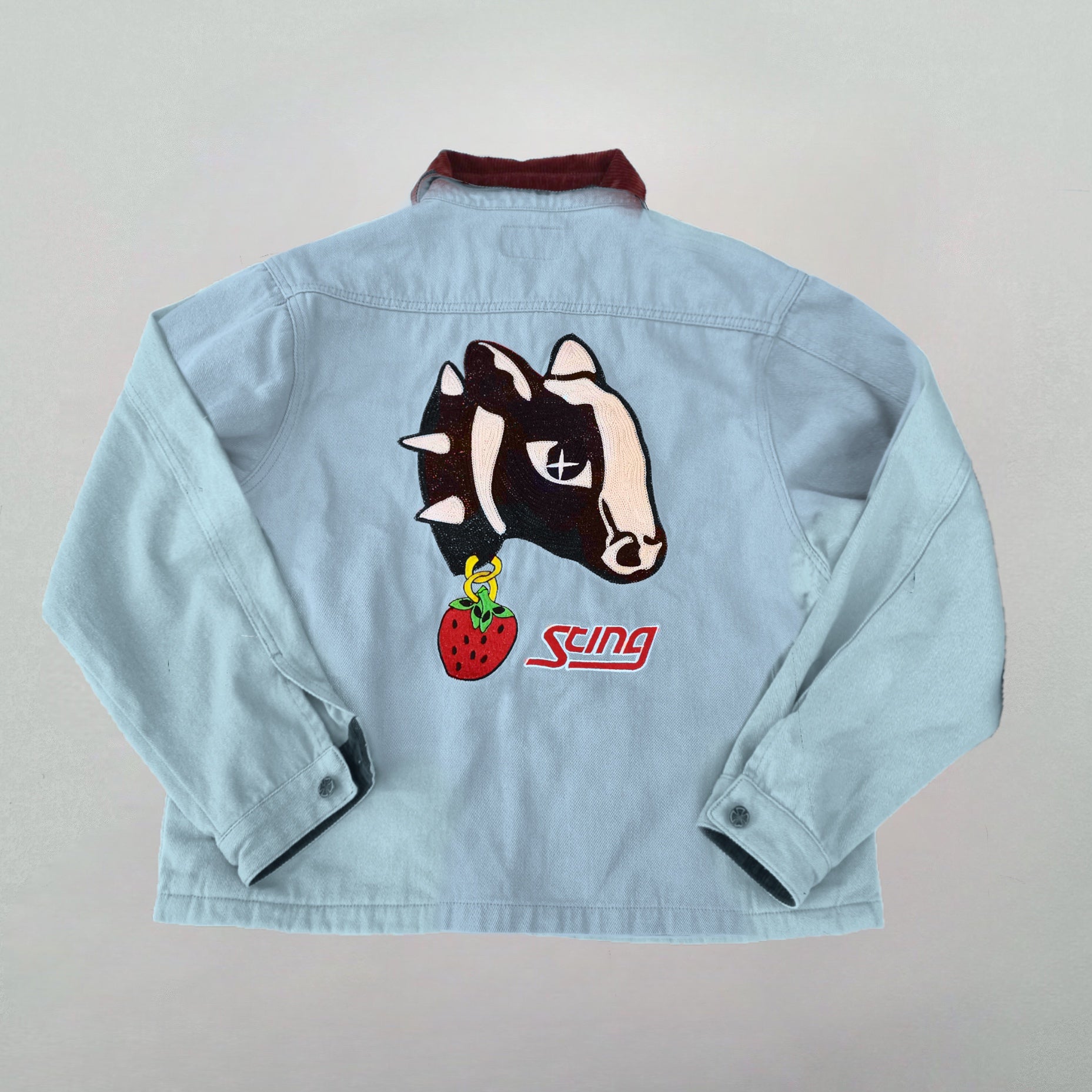Cow Head Work Jacket Blue