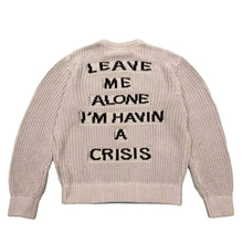 Load image into Gallery viewer, Stingwater Leave Me Alone I&#39;m Havin a Crisis Knit Sweater in Khaki
