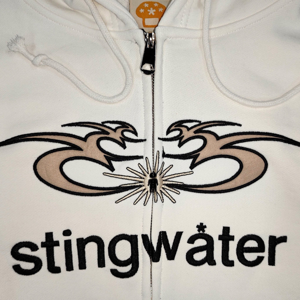 Stingwater Moses Full Zip Hoodie White