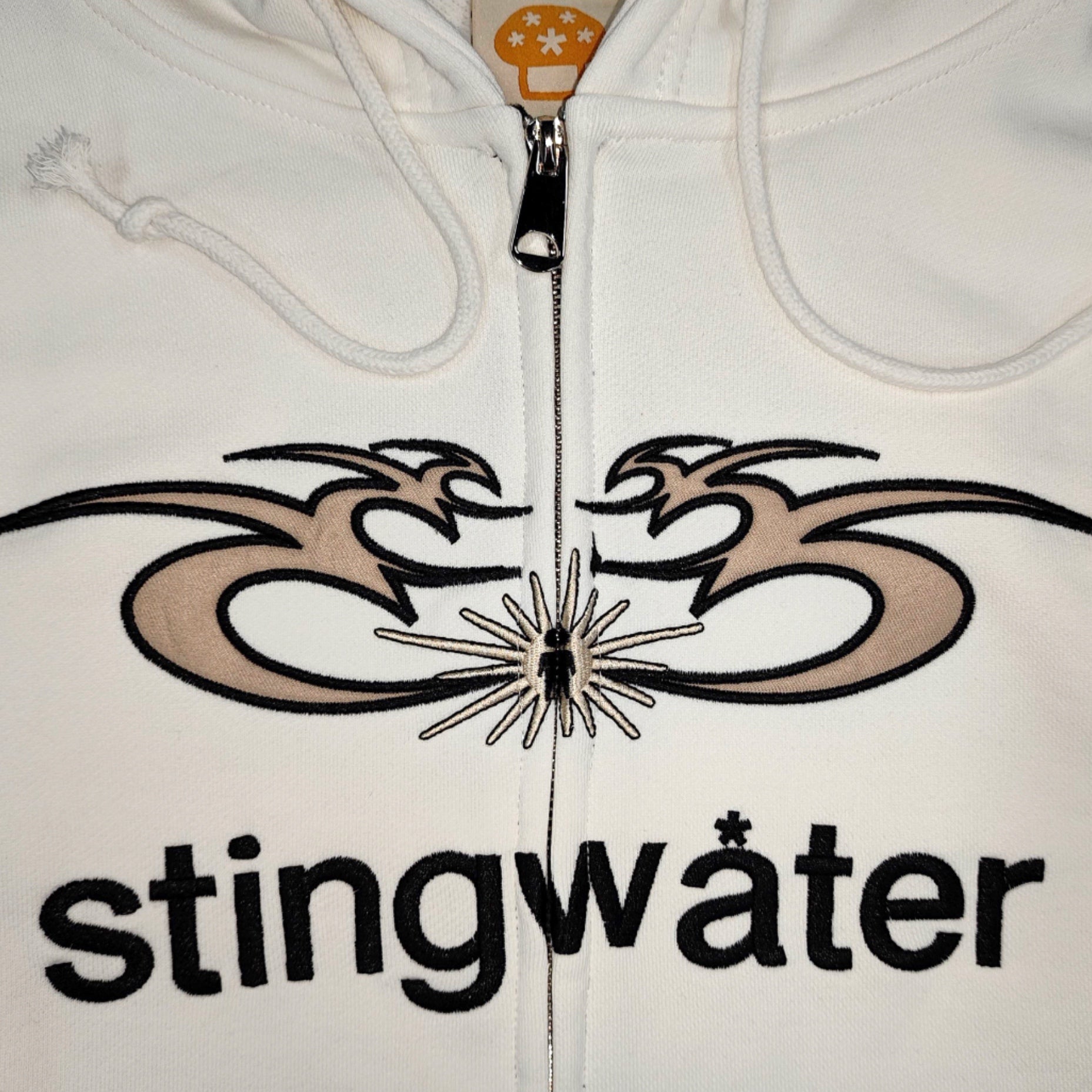 Stingwater Moses Full Zip Hoodie White