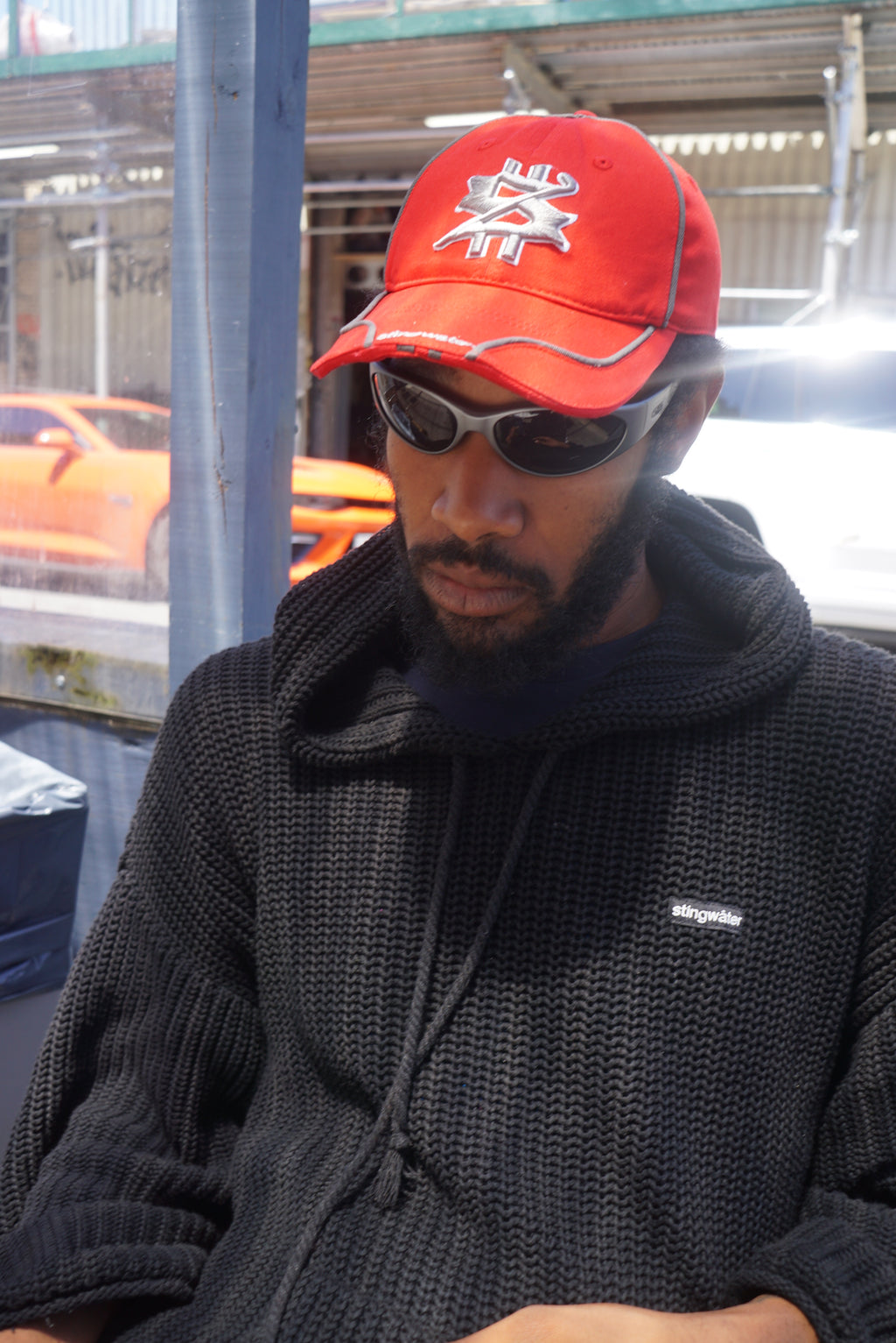 Racing S Logo Hat Red/Silver