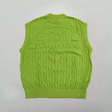 Load image into Gallery viewer, Moses Chain Knit Sweater Vest Lime Green
