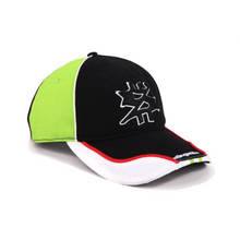 Load image into Gallery viewer, Racing S Logo Hat Black/Green/Red
