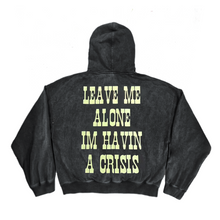 Load image into Gallery viewer, Western Crisis Zip Up Hoodie Black
