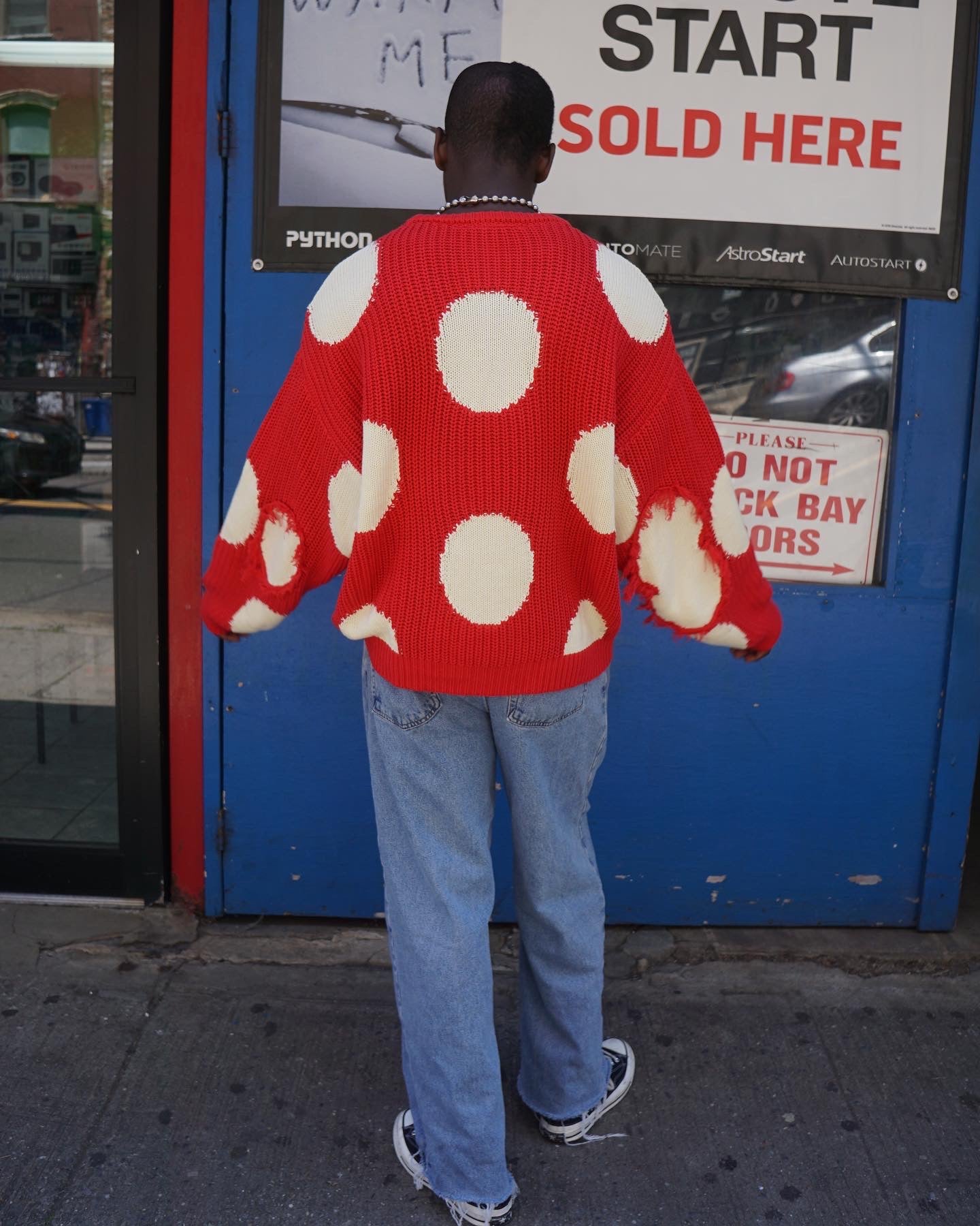 Mashroom Sweater Red