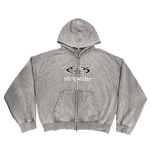 Load image into Gallery viewer, Stingwater Moses Zip Up Hoodie Acid Gray
