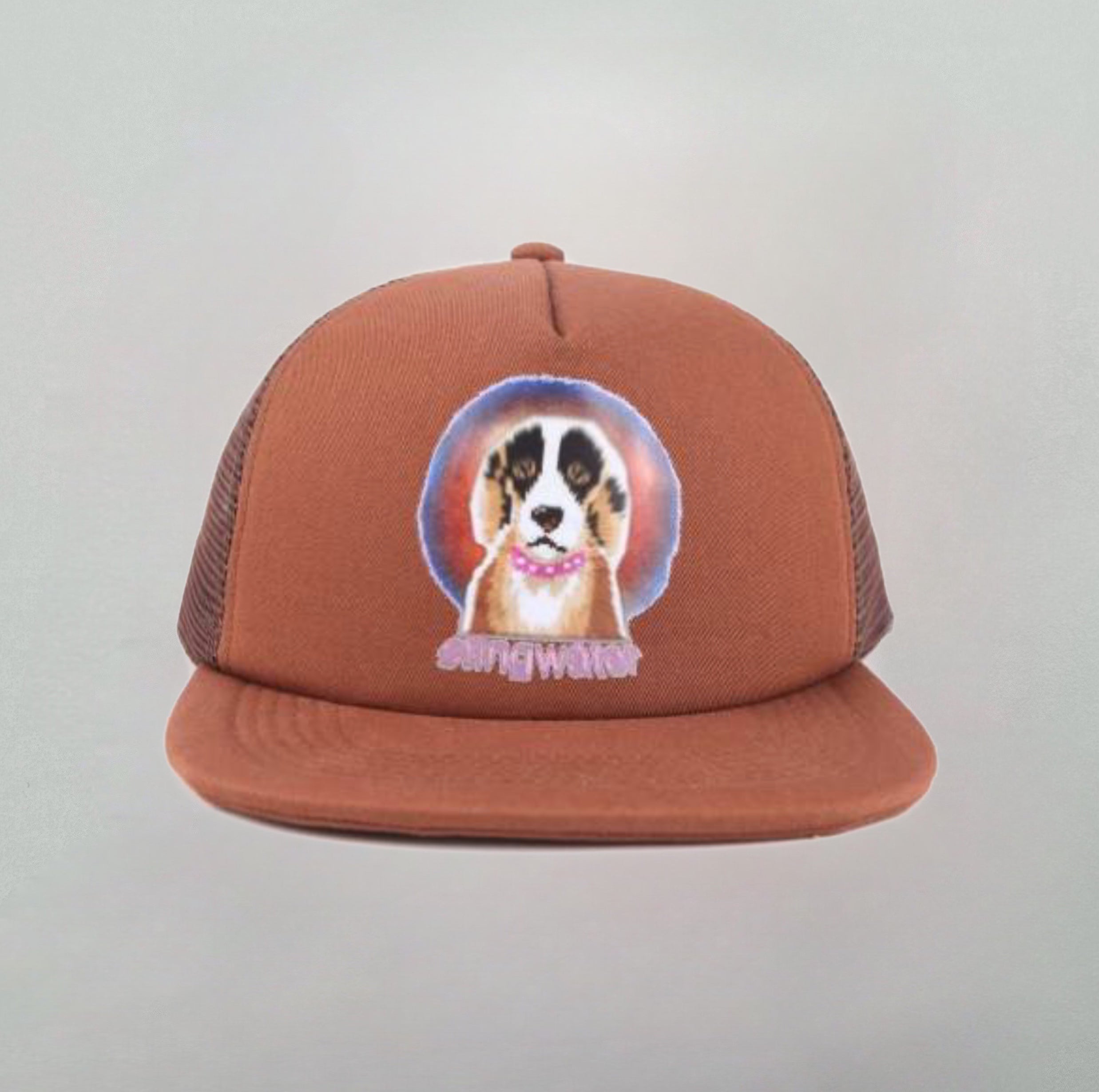 Emotional Support Dog Trucker Hat Brown