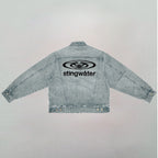 Neck Chain Jacket Vintage Blue