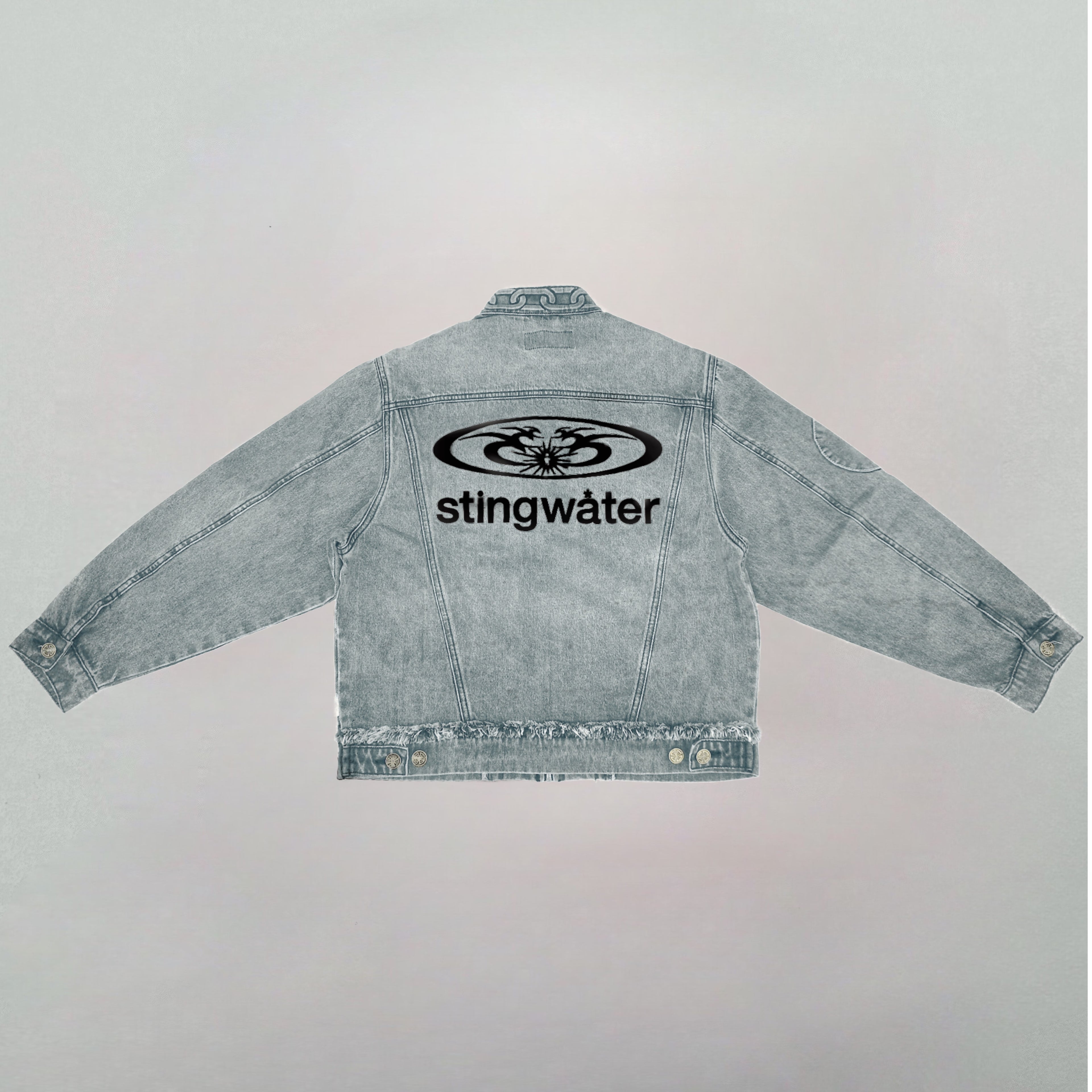 Neck Chain Jacket Vintage Blue