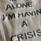 Stingwater Crisis Ribbed Knit Sweater Oatmeal