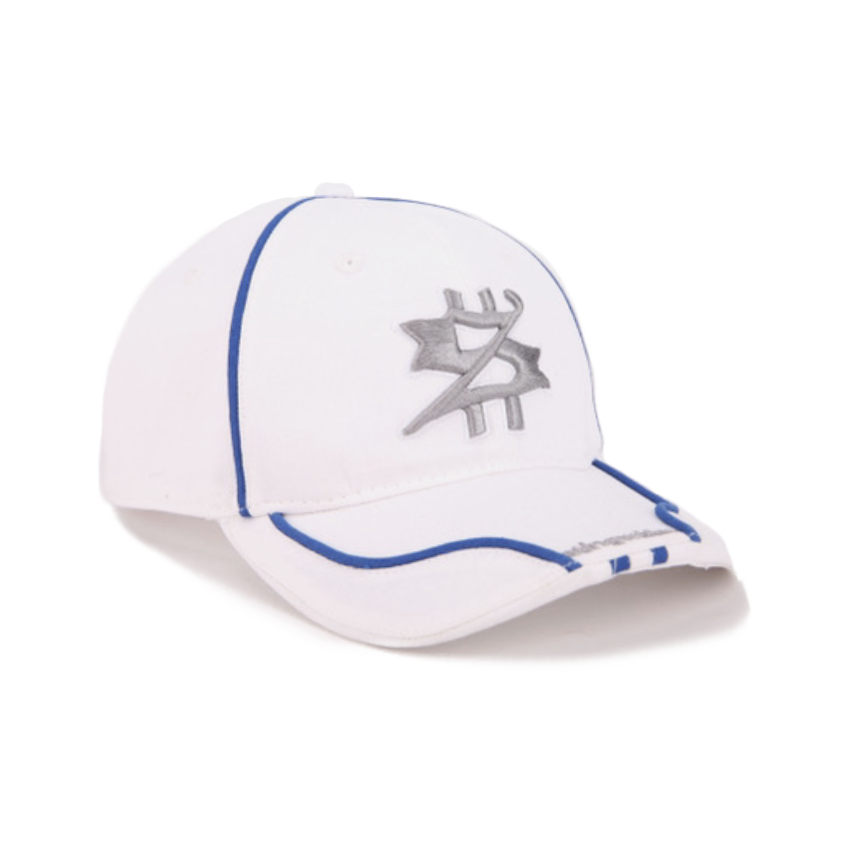 Racing S Logo Hat White/Blue