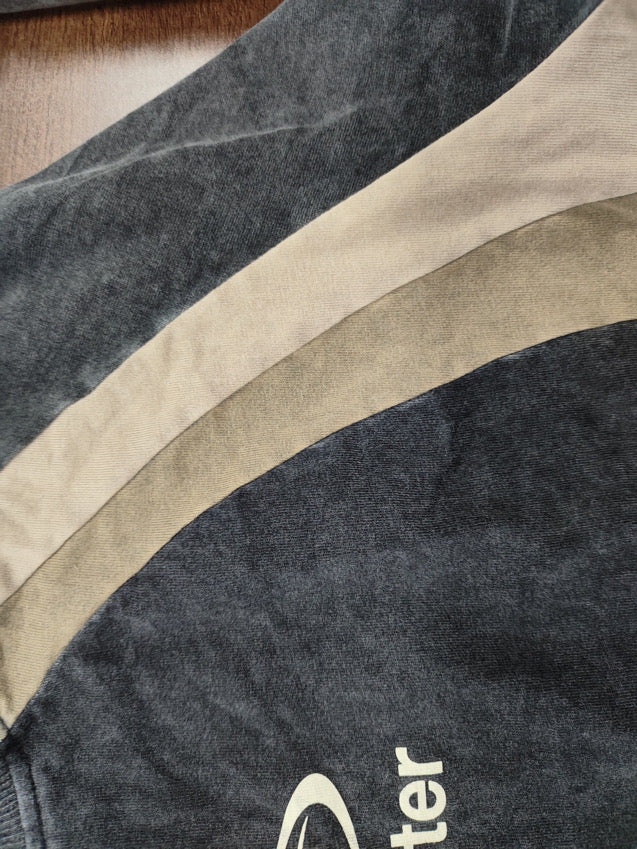 Moses Paneled Long Sleeve T-Shirt Acid Black