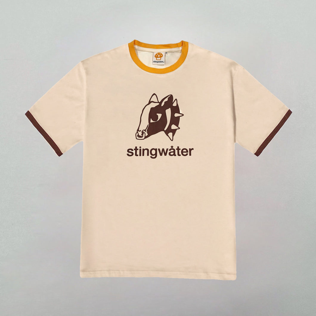 Cow Head Ringer T-Shirt Off White