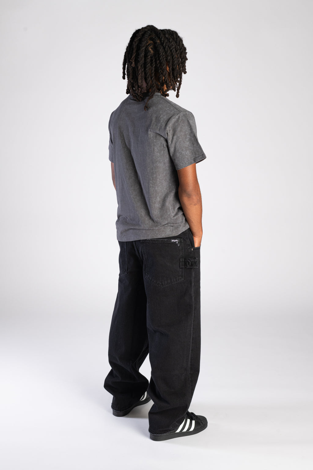Moses Flame T-Shirt Acid Black