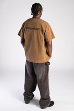 Script Double Knee Jeans Acid Black