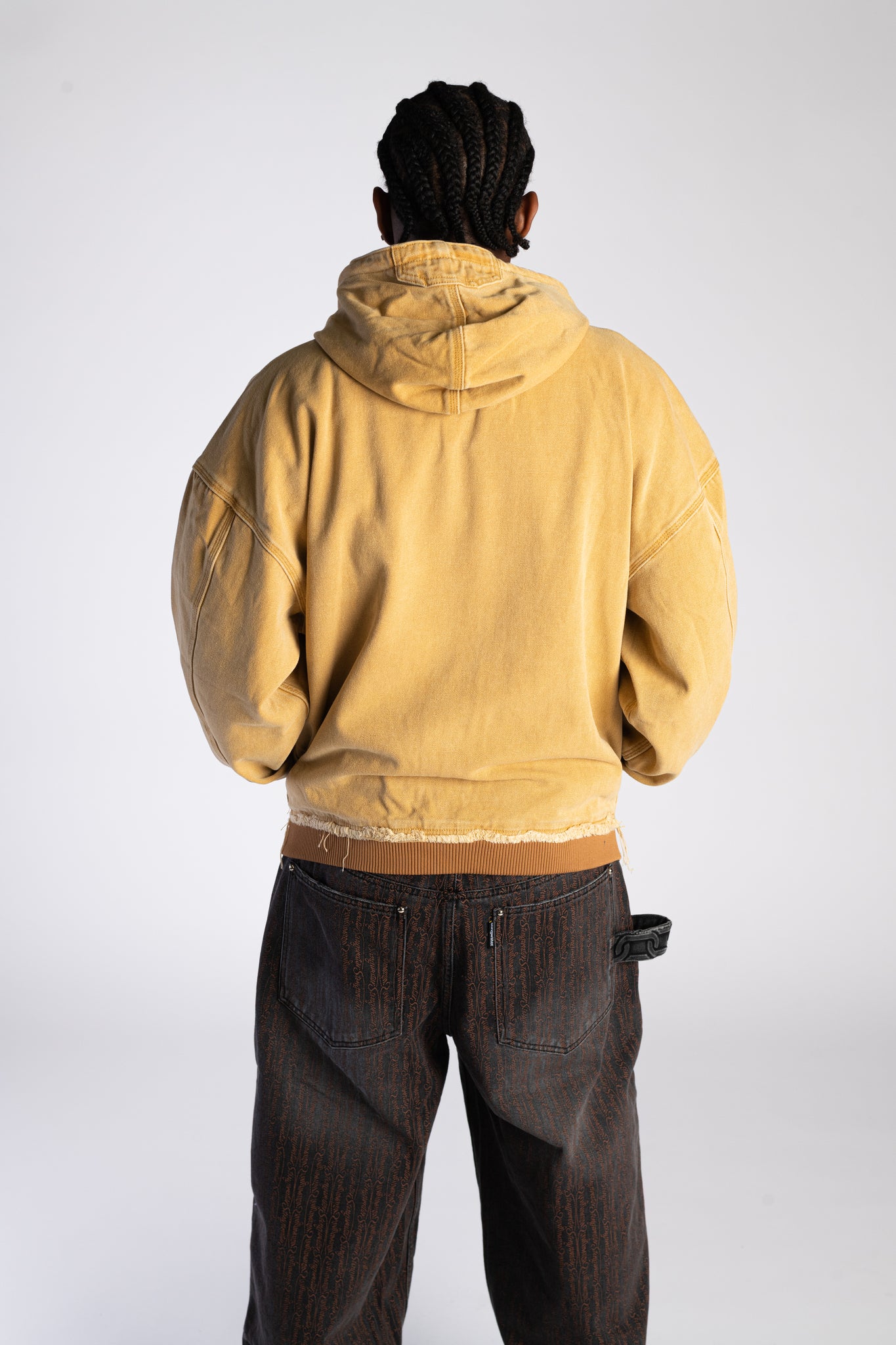 Kowboy Canvas Zip Up Hoodie Brown