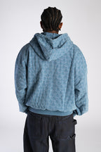 All Star Zip Up Hoodie Acid Navy