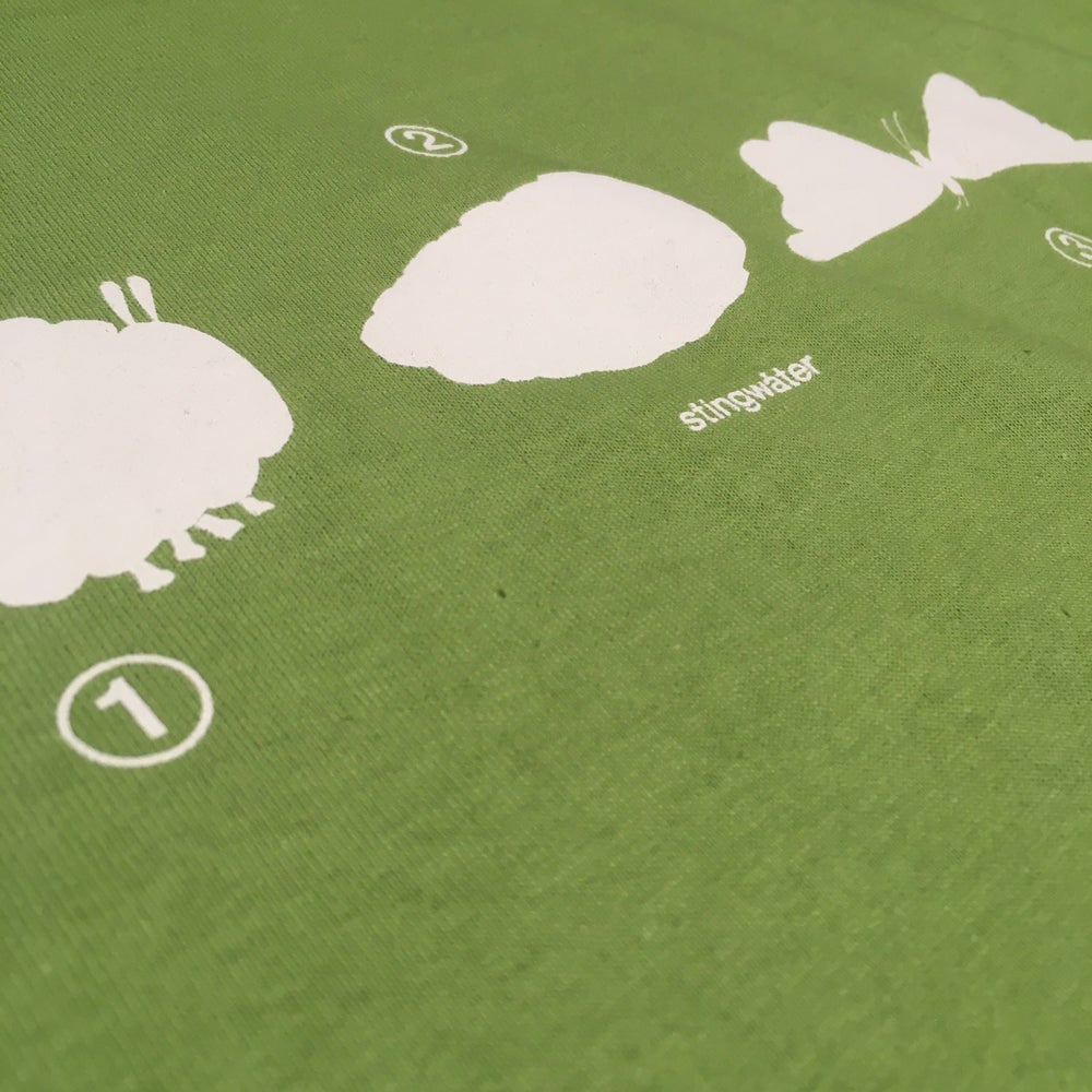 Metamorphosis T shirt kiwi green