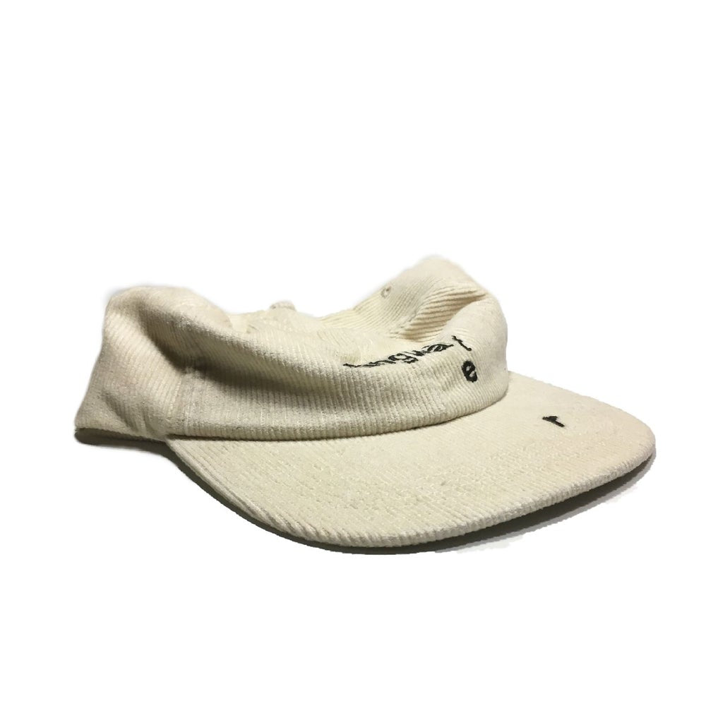 Wilted Logo Corduroy Hat Oatmilk White
