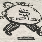 PAID 2 SK8 T Shirt Light Grey