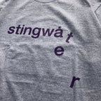 Drip Logo T Shirt Sport Grey