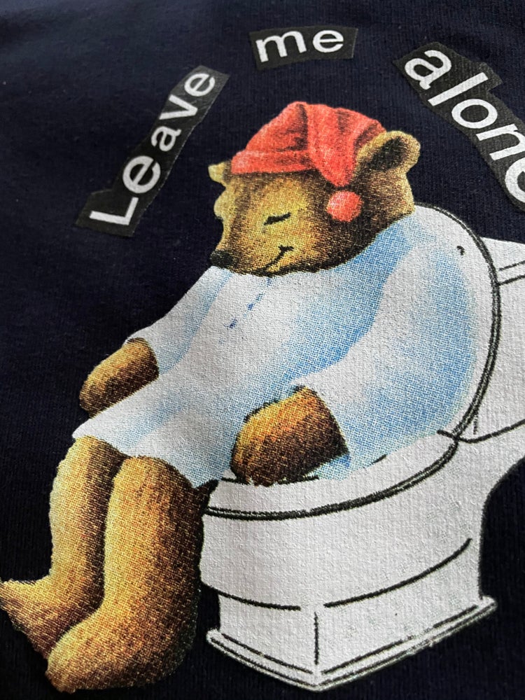 Crisis Bear T Shirt Navy
