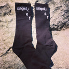 Peeking Aapi Socks Black