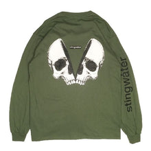 Load image into Gallery viewer, Empty Your Mind/Skull Long Sleeve T Shirt Military Green
