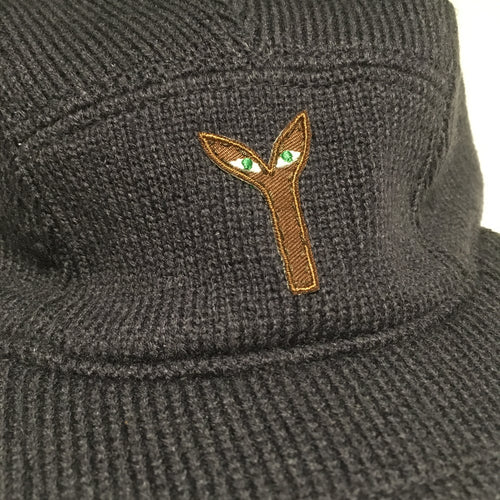 Aya knitted camp hat navy