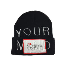 Load image into Gallery viewer, I love michelle obama beanie black
