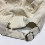 Wilted Logo Corduroy Hat Oatmilk White