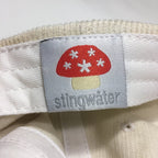 Wilted Logo Corduroy Hat Oatmilk White