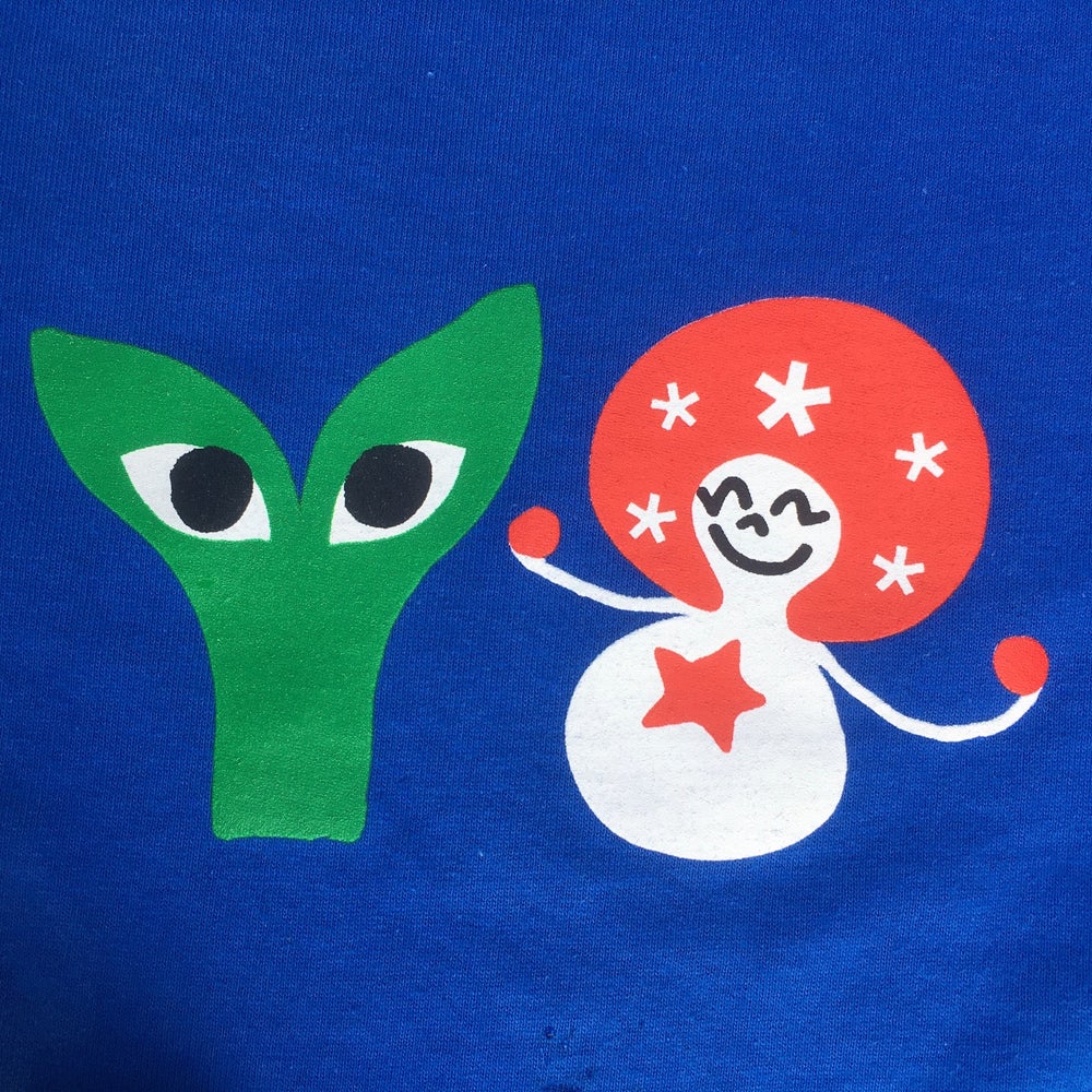 Aapi and Stargirl T-Shirt Power Blue