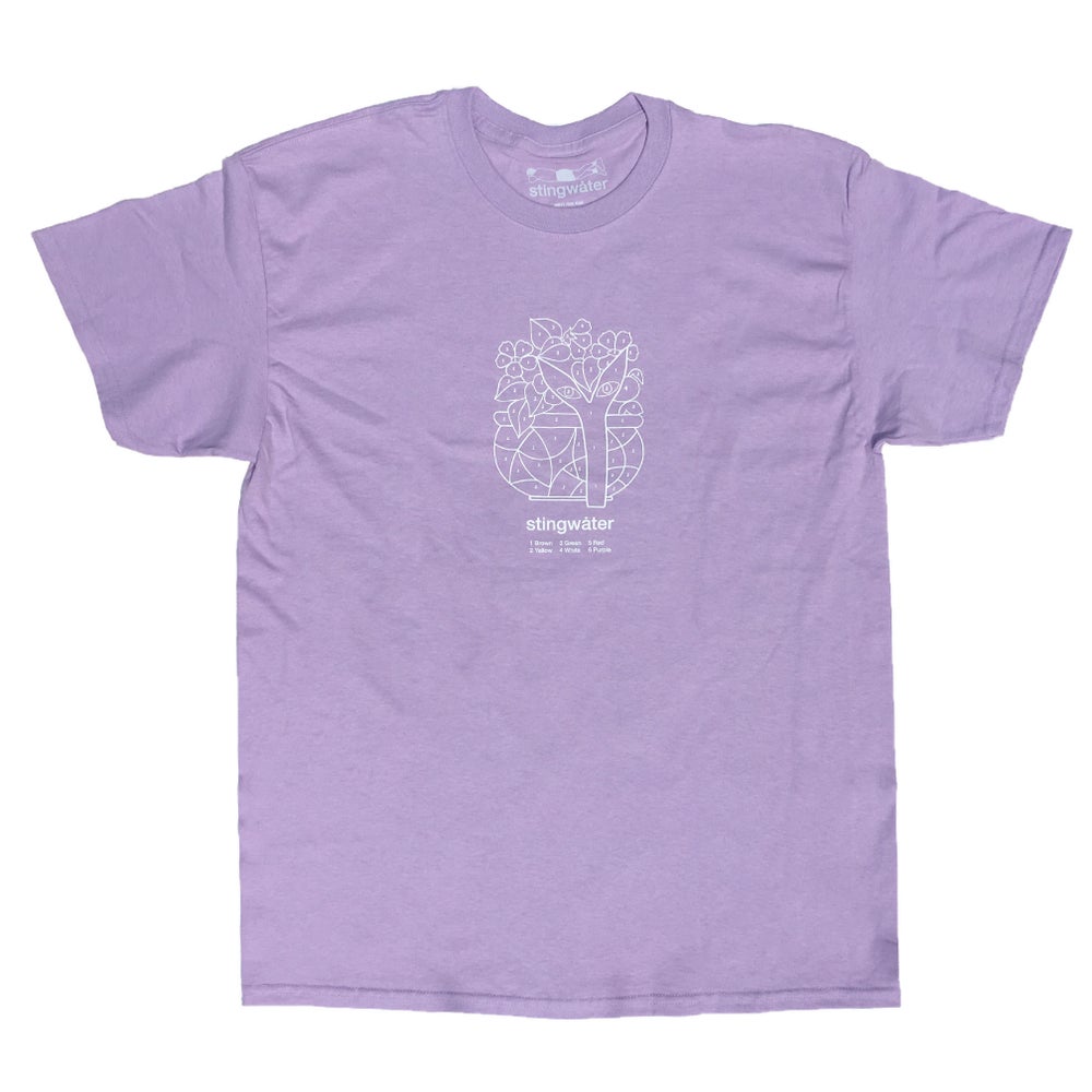 Color By Number T-Shirt Lavender