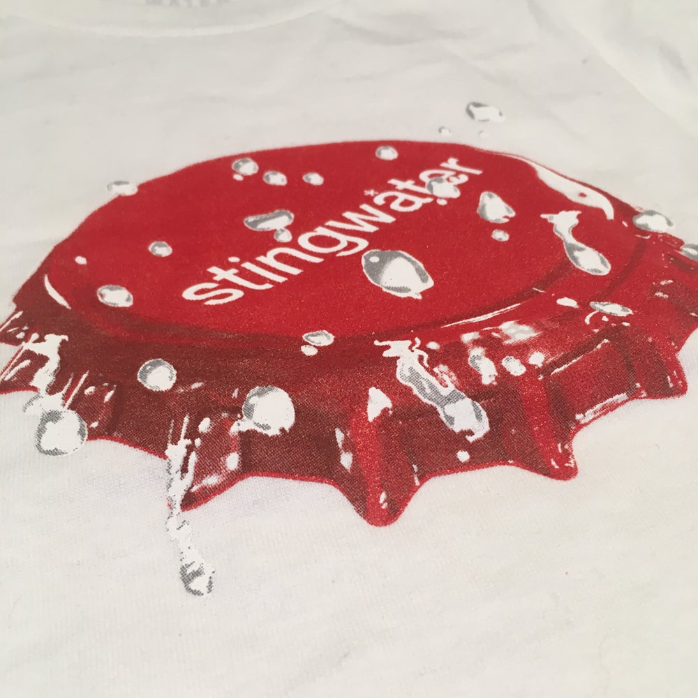 Bottle cap t shirt white