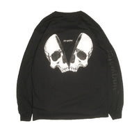 Empty Your Mind/Skull Long Sleeve T Shirt Black