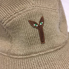 Aya knitted camp hat beige