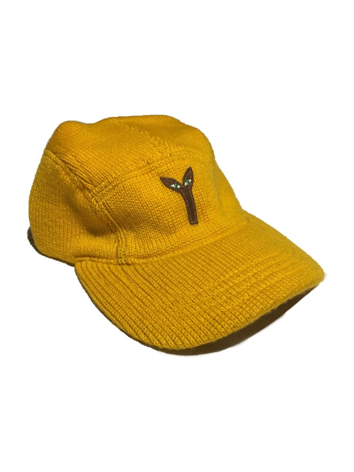 Aya knitted camp hat yellow