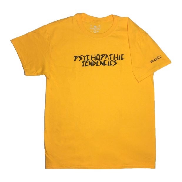 Psychopathic Tendencies T-Shirt Yellow