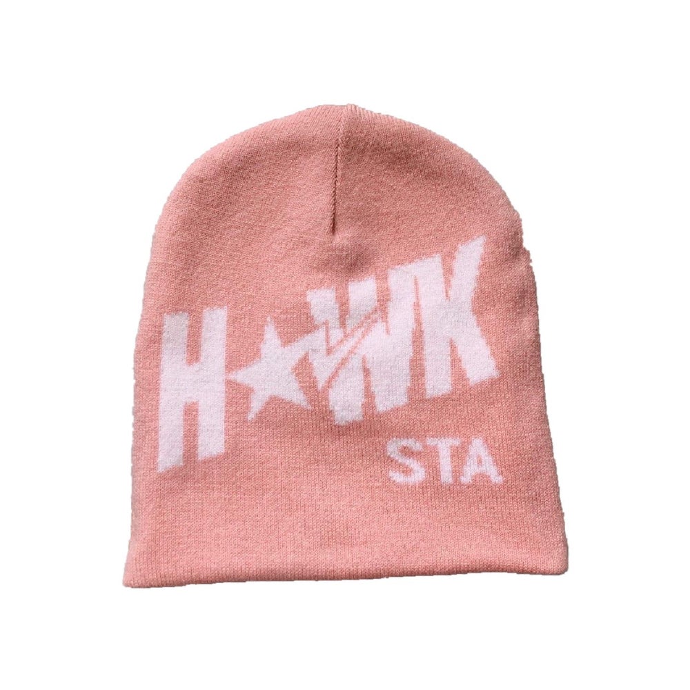 HAWK STA reversible beanie curry / inner pink