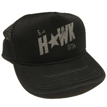 Load image into Gallery viewer, 토니 𝙃𝘼𝙒𝙆 ˢᵀᴬ Trucker Hat Black/Silver
