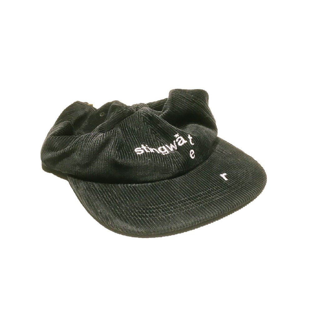 Wilted Logo Corduroy Hat Black